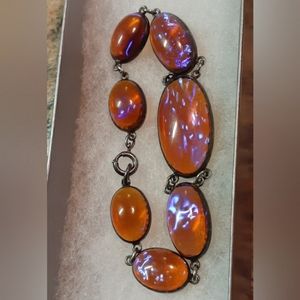 Antique RARE Dragons Breath Bracelet Sterling